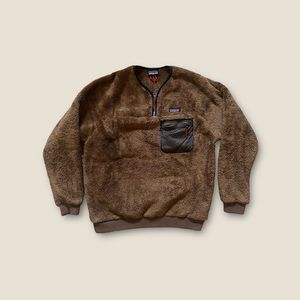 Patagonia Men's 2019 Fleece Double Sided Pullover Owl Brown Size M